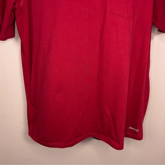 XL Noble Outfitters Red Classic Work Tee Mens Short Sleeve Opaque Heavy Cotton - Picture 7 of 14